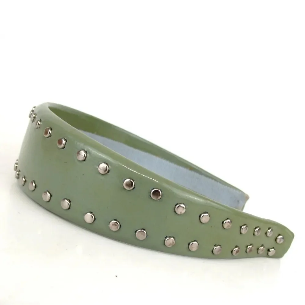 MIU MIU RIBBON STUDS KATYUSHA PATENT LEATHER